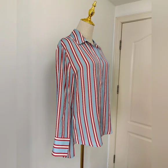 Alice+olivia DIMITRA OVERSIZED BUTTON DOWN - Picture 9 of 15